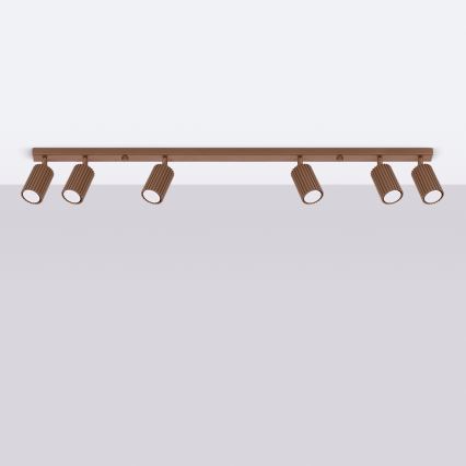 Brilagi - Spot LED CRESTO 6x GU10/10W/230V maro