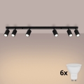 Brilagi - Spot LED CRESTO 6x GU10 / 10W / 230V, negru
