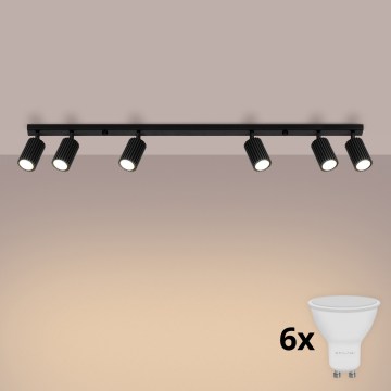 Brilagi - Spot LED CRESTO 6x GU10 / 10W / 230V, negru