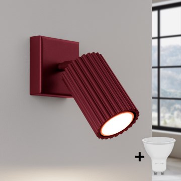 Brilagi - Spot LED de perete CRESTO 1xGU10/10W/230V vișiniu