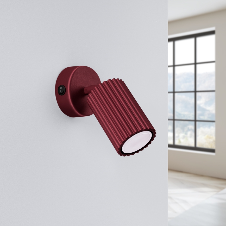 Brilagi - Spot LED de perete CRESTO 1xGU10/10W/230V vișiniu