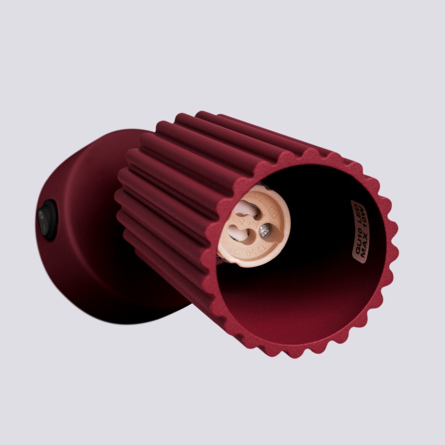 Brilagi - Spot LED de perete CRESTO 1xGU10/10W/230V vișiniu