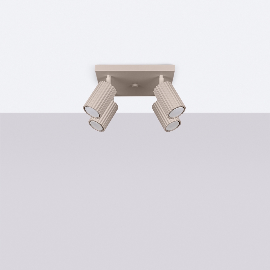 Brilagi - Spot LED de tavan CRESTO 4x GU10/10W/230V taupe