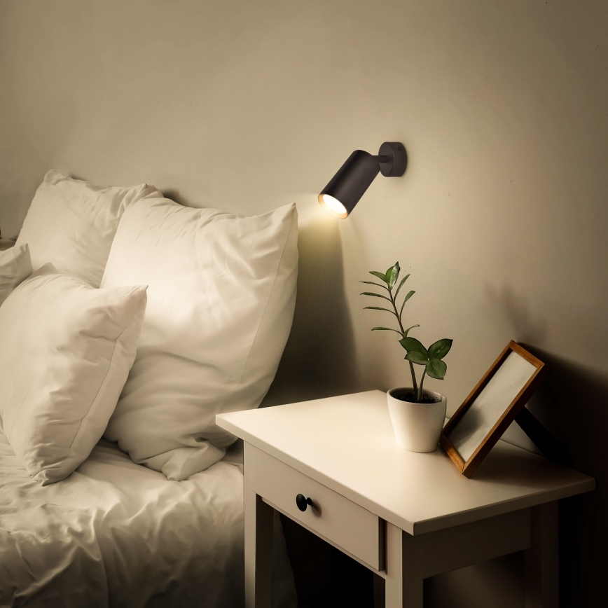 Brilagi - Spot LED RGBW dimabil SELE 1xGU10/4,8W/230V 3000K negru/auriu + telecomandă