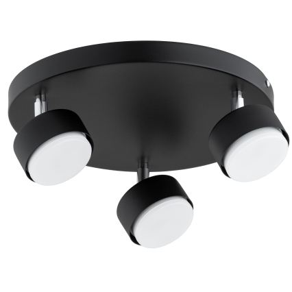 Brilagi - Spot LED MONO, 3 x GX53, 30 W, 230 V, negru