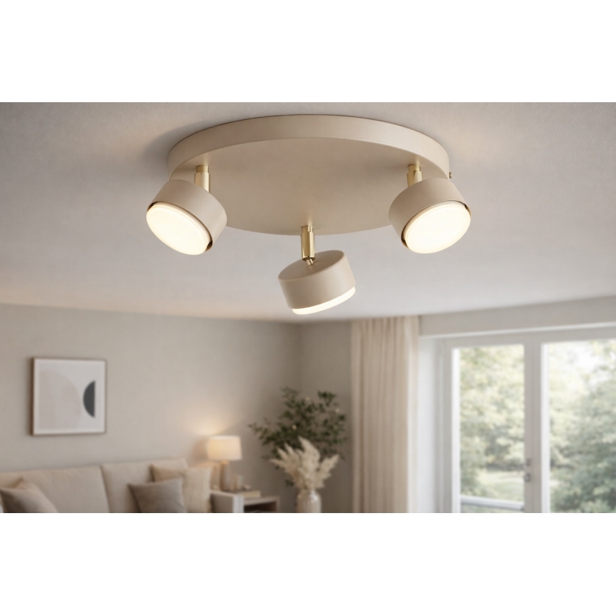 Brilagi - Spot LED MONO 3xGX53/30W/230V bej/auriu