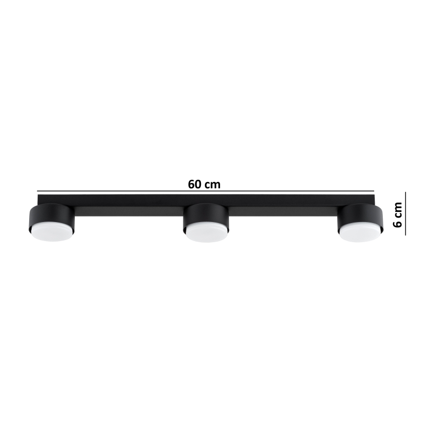 Brilagi - Spot LED MONO 3xGX53/30W/230V negru