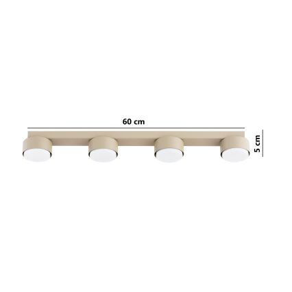 Brilagi - Spot LED MONO 4xGX53/13W/230V bej