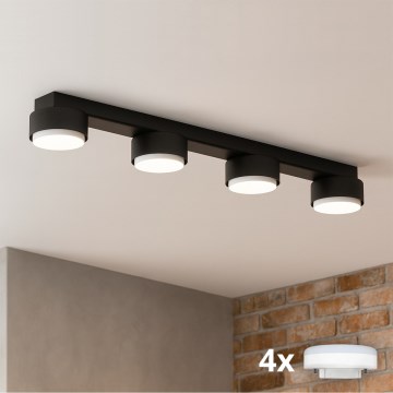 Brilagi - Spot LED MONO 4xGX53/13W/230V negru