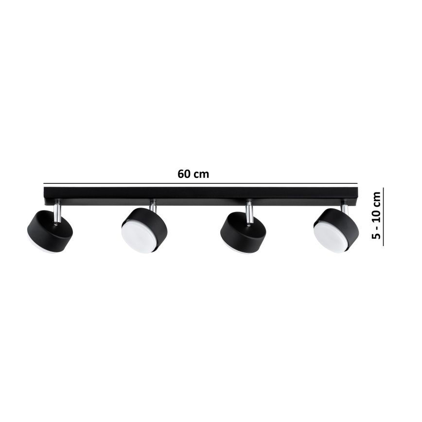 Brilagi - Spot LED MONO 4xGX53/30W/230V negru