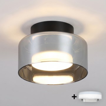 Brilagi - Spot LED RGB+CCT dimabil AURA LUX 1xGX53/14W/230V 2700-6500K Wi-Fi Tuya negru/fumuriu