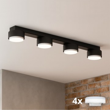 Brilagi - Spot LED RGB+CCT dimabil MONO 4xGX53/14W/230V 2700-6500K Wi-Fi Tuya negru