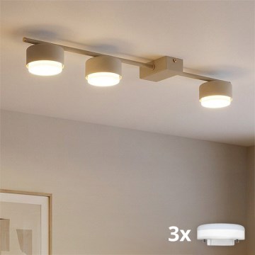 Brilagi - Spot LED RGB+CCT reglabil MONO 3xGX53/14W/230V 2700-6500K Wi-Fi Tuya bej