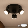 Brilagi - Spot LED RGB+CCT reglabil MONO 3xGX53/14W/230V 2700-6500K Wi-Fi Tuya negru