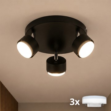 Brilagi - Spot LED RGB+CCT reglabil MONO 3xGX53/14W/230V 2700-6500K Wi-Fi Tuya negru