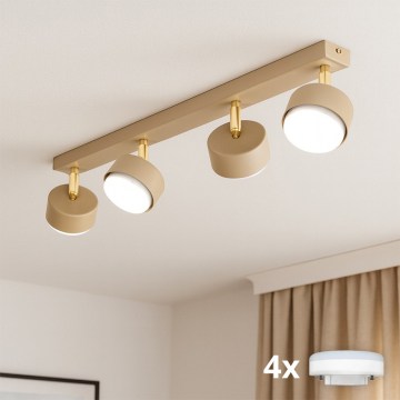 Brilagi - Spot LED RGB+CCT reglabil MONO 4xGX53/14W/230V 2700-6500K Wi-Fi Tuya bej