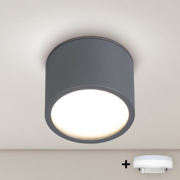 BRILAGI - Spot LED RGB+CCT reglabil pentru baie SMOOTH1xGX53/14W/230V 60x82 mm 2700-6500K Wi-Fi Tuya antracit IP54
