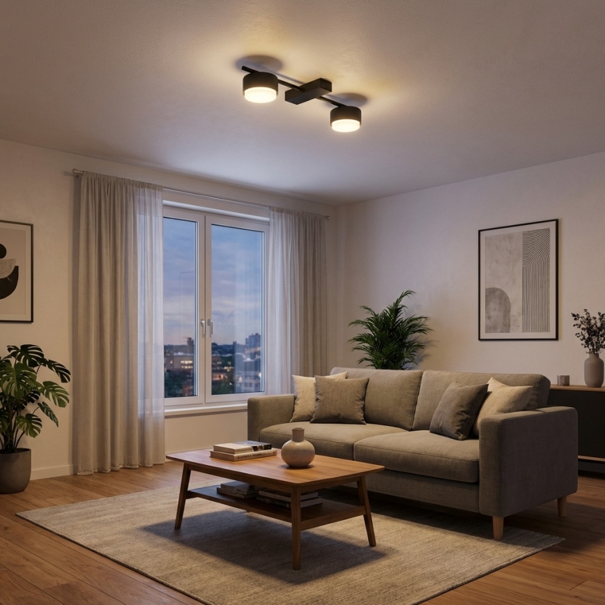 Brilagi - Lampă spot LED RGB+CCT reglabilă MONO 2xGX53/14W/230V 2700-6500K Wi-Fi Tuya neagră