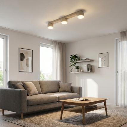 Brilagi - Spot LED RGB+CCT reglabil MONO 3xGX53/14W/230V 2700-6500K Wi-Fi Tuya bej
