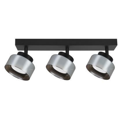 Brilagi - Lampă spot LED RGB+CCT dimabilă AURA LUX 3xGX53/14W/230V 2700-6500K Wi-Fi Tuya negru/fumuriu