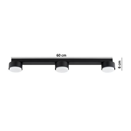 Brilagi - Spot LED RGB+CCT dimmabil MONO 3xGX53/14W/230V 2700-6500K Wi-Fi Tuya negru