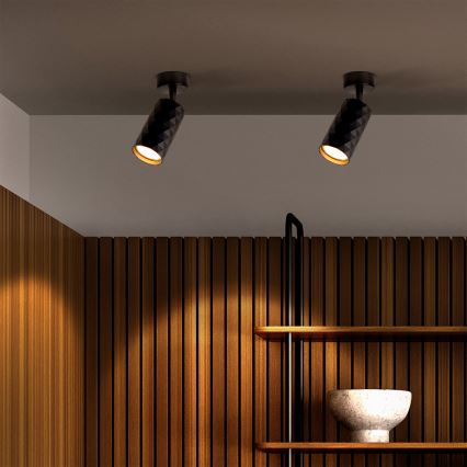 Brilagi - Spot LED RGBW dimmabil SELE DIAMANT 1xGU10/6W/230V 3000K negru + telecomandă