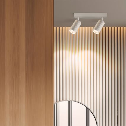 Brilagi - Spot LED RGBW reglabil SELE DIAMANT 2xGU10/4,8W/230V 3000K alb + telecomandă