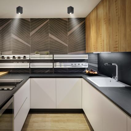 Brilagi - Spot LED RGBW MIA, reglabil, 1xGU10/30W/230V, 3000K, Wi-Fi, 100x80 mm, negru