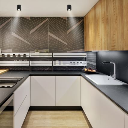 Brilagi - Spot LED RGBW MIA reglabil 1xGU10/30W/230V 3000K Wi-Fi 84x80 mm negru