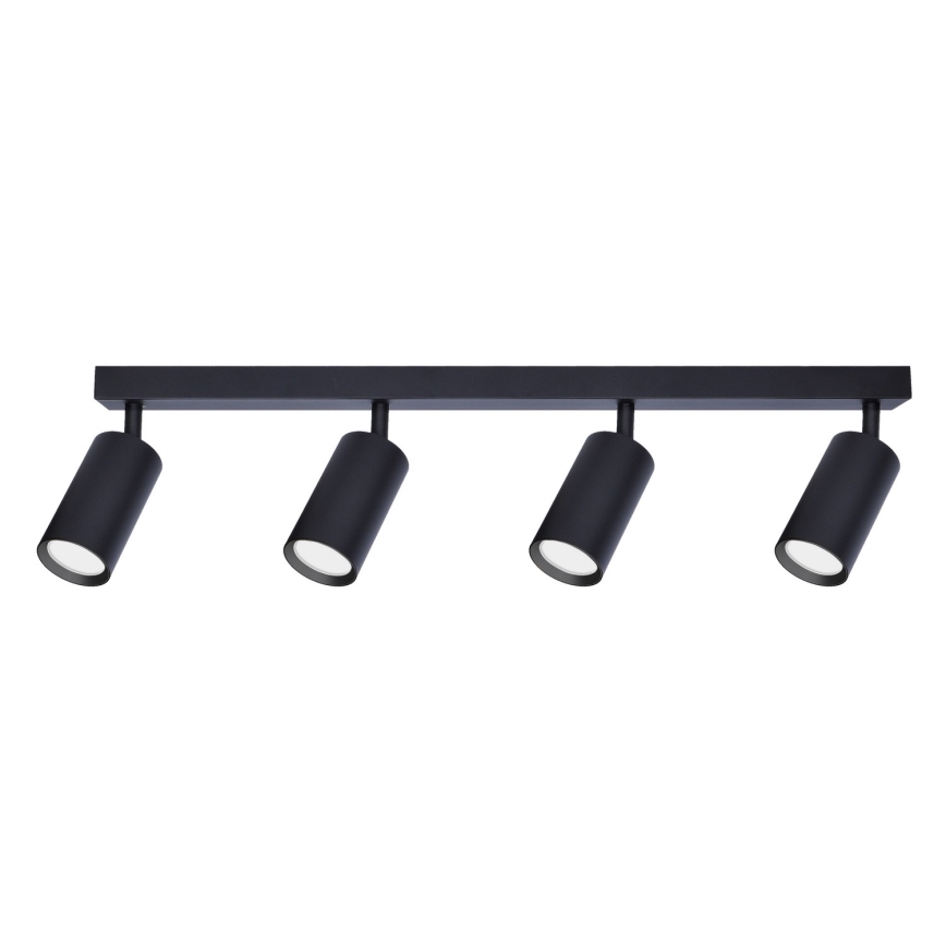 Brilagi - Spot LED RGBW dimabil SELE 4x GU10, 4,8W, 230V, 3000K, negru + telecomandă