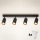 Brilagi - Spot LED RGBW dimabil SELE 4xGU10/4,8W/230V 3000K negru/auriu + telecomandă