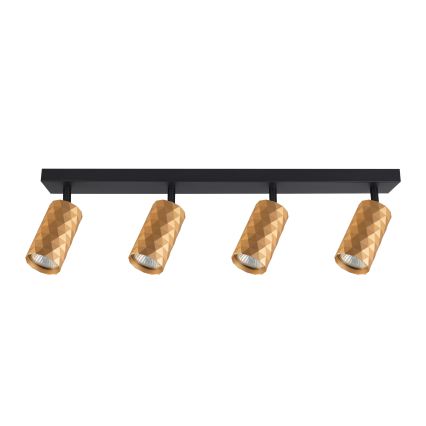 Brilagi - Spot LED RGBW dimabil SELE DIAMANT 4xGU10/6W/230V 3000K auriu + telecomandă
