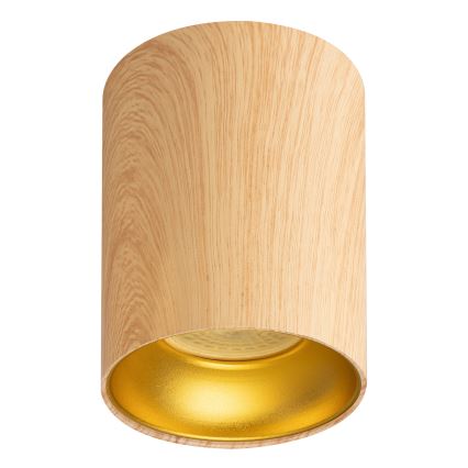 Brilagi - Spot LED RGBW reglabil TRINE 1xGU10/4,8W/230V 3000K finisaj stejar + telecomandă