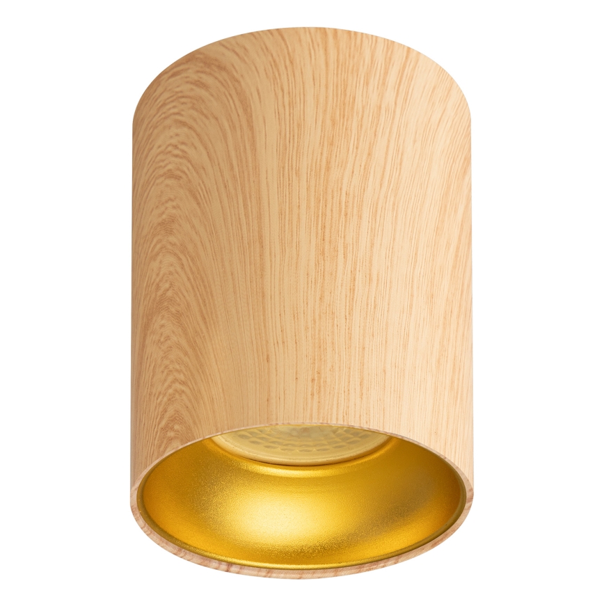 Brilagi - Spot LED RGBW reglabil TRINE 1xGU10/4,8W/230V 3000K finisaj stejar + telecomandă