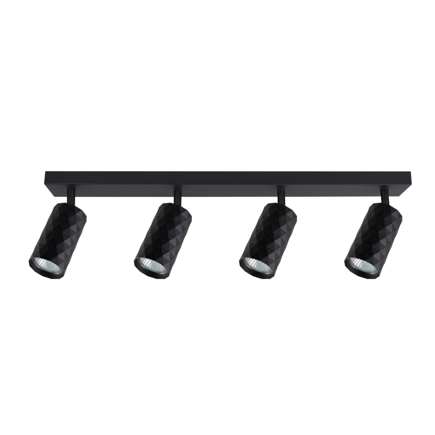 Brilagi - Spot LED SELE DIAMANT RGBW dimabil 4xGU10/4,8W/230V 3000K negru + telecomandă