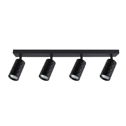 Brilagi - Spot LED SELE DIAMANT RGBW dimabil 4xGU10/6W/230V 3000K negru + telecomandă