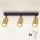 Brilagi - Spot LED RGBW dimerizabil SELE GOLDEN 3xGU10/6W/230V/3000K negru/auriu + telecomandă
