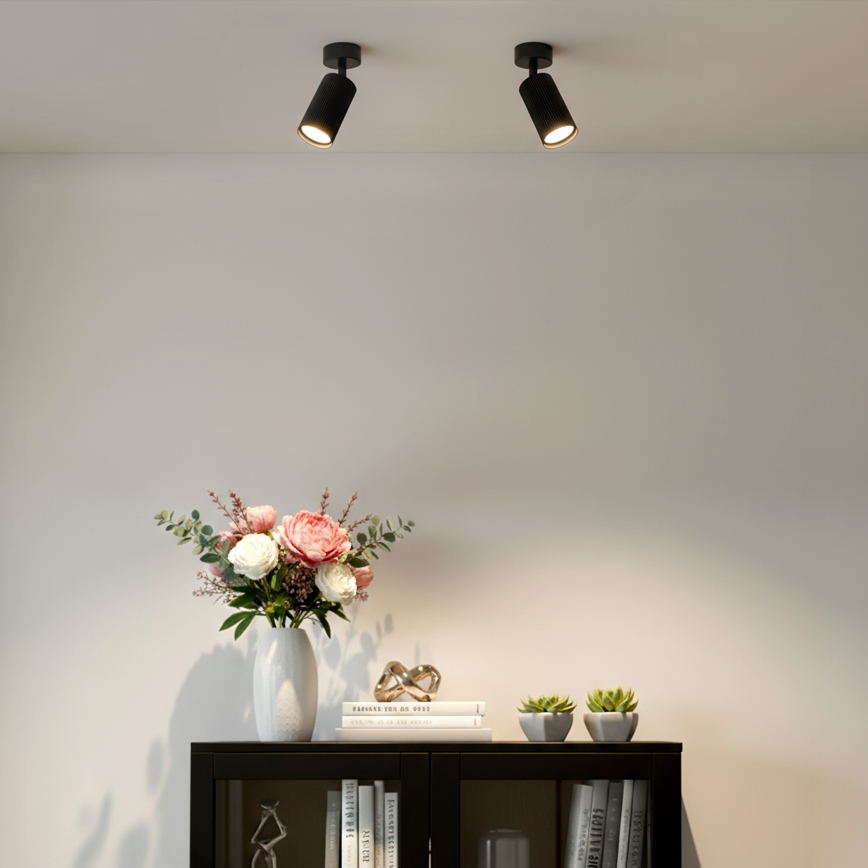 Brilagi - Spot LED RGBW reglabil SELE MODERN 1xGU10/6W/230V 3000K negru + telecomandă