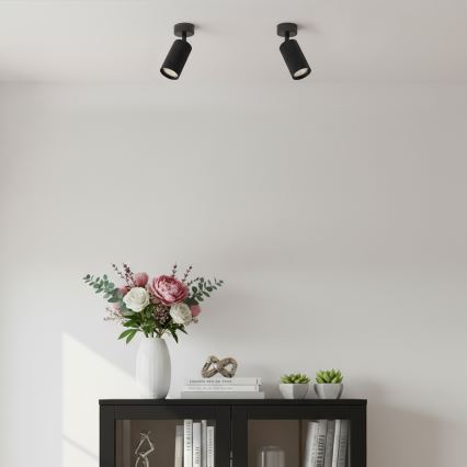 Brilagi - Spot LED RGBW reglabil SELE MODERN 1xGU10/6W/230V 3000K negru + telecomandă