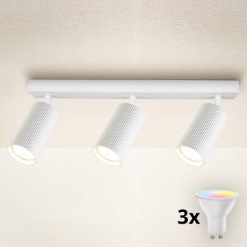 Brilagi - Spot LED RGBW dimerizabil SELE MODERN 3xGU10/6W/230V 3000K Wi-Fi alb