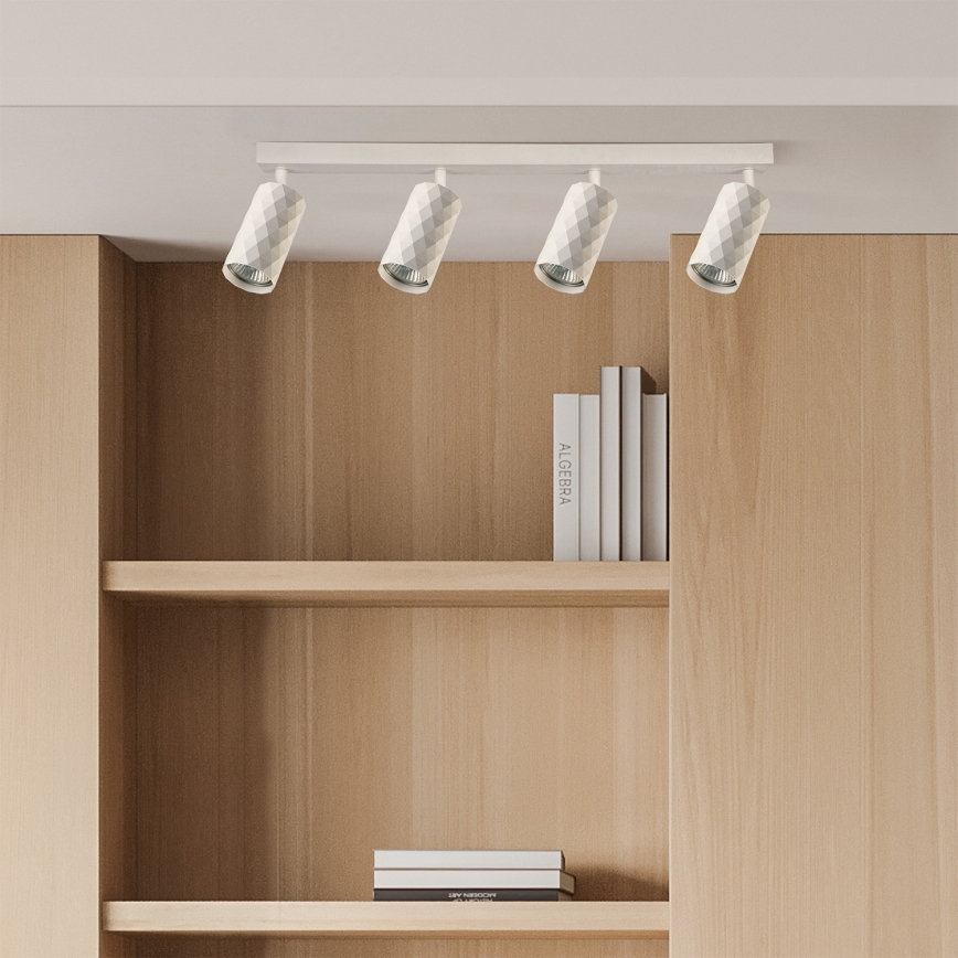 Brilagi - Spot LED RGBW dimerizabil SELE DIAMANT 4xGU10/4,8W/230V 3000K alb + telecomandă