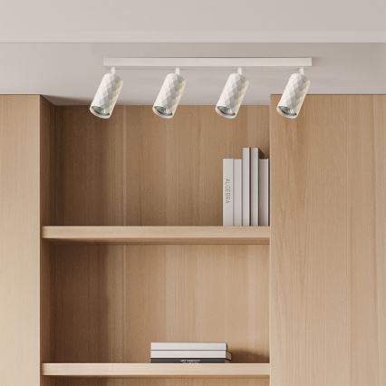 Brilagi - Spot LED RGBW dimerizabil SELE DIAMANT 4xGU10/6W/230V 3000K alb + telecomandă