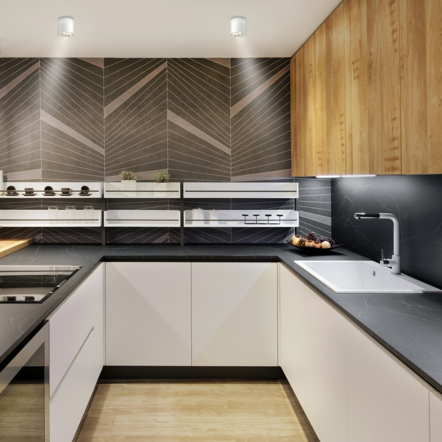 Brilagi - Spot LED RGBW dimabil MIA 1xGU10/4,8W/230V 3000K 84x80 mm alb + telecomandă