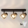 Brilagi - Spot LED RGBW reglabil NUGGET, 3x GU10, 4,8W, 230V, negru/auriu