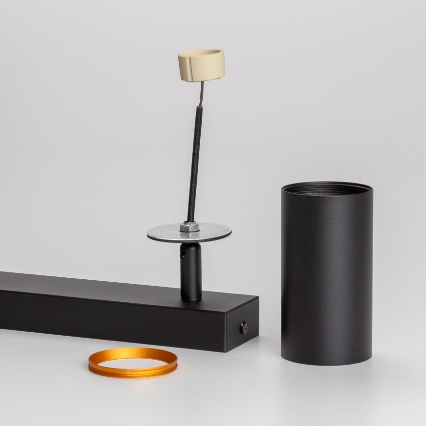 Brilagi - Spot LED RGBW dimabil SELE, 2x GU10/4,8W/230V, 3000K, negru/auriu + telecomandă