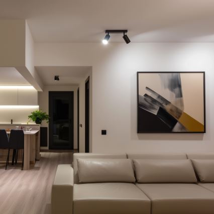 Brilagi - Spot LED RGBW dimmabil SELE 2xGU10/6W/230V 3000K negru + telecomandă