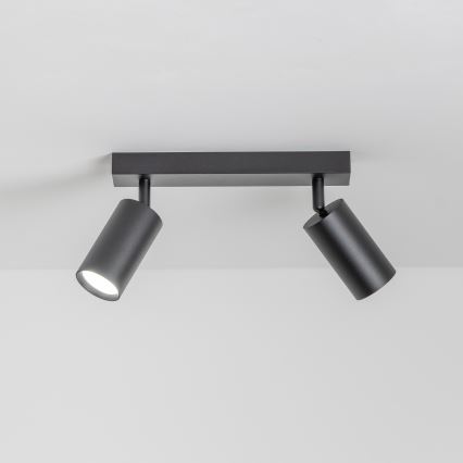 Brilagi - Spot LED RGBW dimmabil SELE 2xGU10/6W/230V 3000K negru + telecomandă