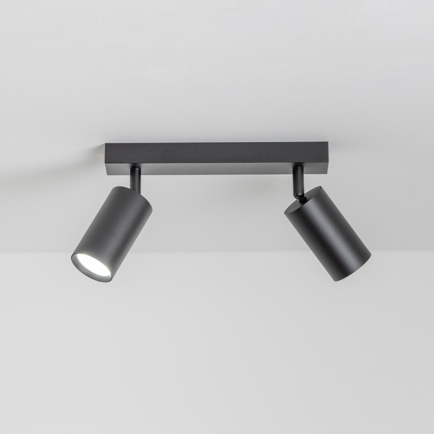 Brilagi - Spot LED RGBW dimmabil SELE 2xGU10/6W/230V 3000K negru + telecomandă