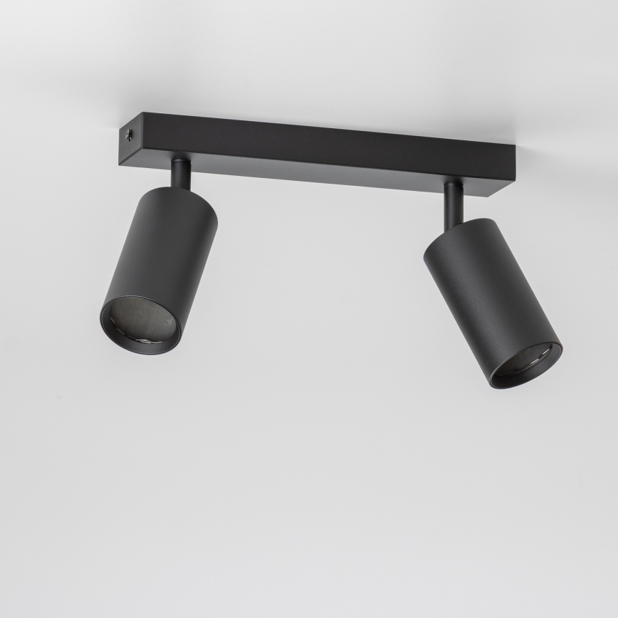 Brilagi - Spot LED RGBW dimmabil SELE 2xGU10/6W/230V 3000K negru + telecomandă