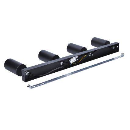 Brilagi - Spot LED RGBW dimabil SELE 4xGU10/4,8W/230V 3000K negru/auriu + telecomandă